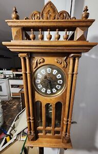 Vtg San Marcos Pendulum Striking German Gazo Family Clock Signed 1977 Beautiful