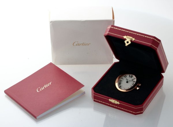 Cartier Desk Travel Clock Baignoire #2752