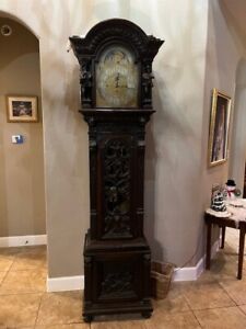 19th Century Tiffany and Co Grandfather 9 tube clock Walter Durfee
