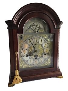 Vintage Kieninger 9 Bell Moonphase Bracket Mantle Clock