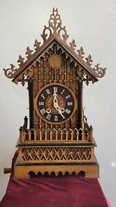 Antique German Mantle Cuckoo Clock