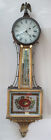 SIMON WILLAR & SONS BOSTON 1815 -1825 EAGLE TOP PARCEL GILT 41" BANJO WALL CLOCK
