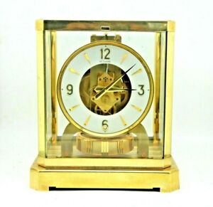 FULLY SERVICED 1970 JAEGER LECOULTRE 528 ATMOS CLOCK #328XXX TIME WORKING VIDEO