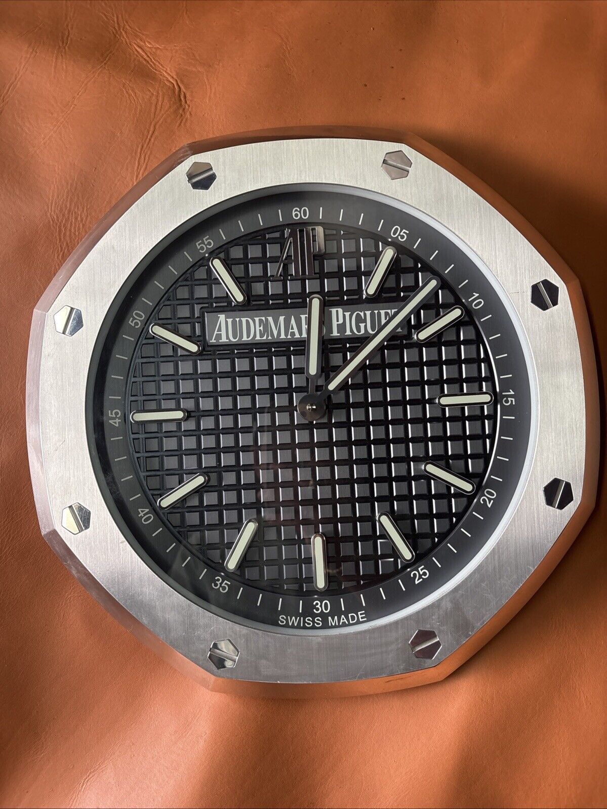 AUDEMARS PIGUET Wall Clock Authentic XL Black RARE 16 inch AP