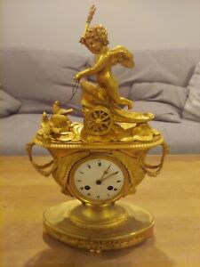 Empire Ormolu Striking Mantle Clock Circa 1810 Pendule Au Vase See Details
