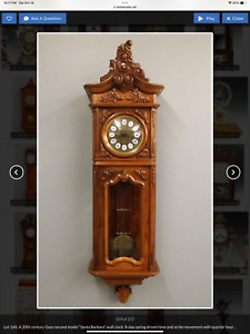 Vtg A 20th century Gazo Family model SB-709-W  Western Germany wall clock