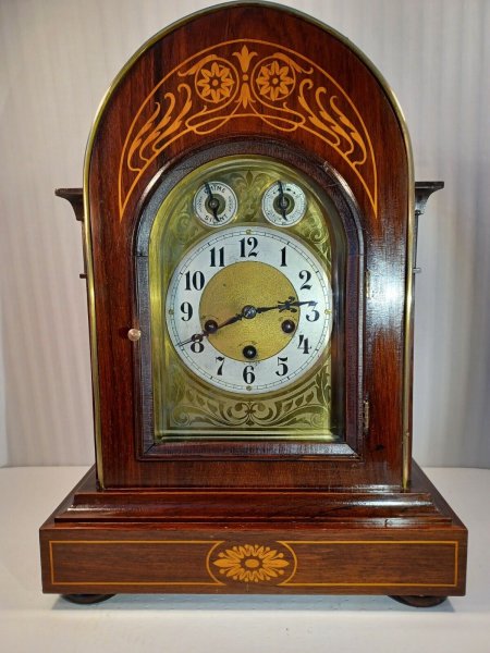 Antique JUNGHANS German Cathedral Westminster Table Clock 1890: NEW VIDEO!