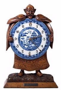Stunning William Thornhill & Co. Antique "Heathen Chinee" Clock, SEE VIDEO!!