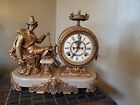 Antique Ansonia Decorative Shakespeare Figure Mantle Clock