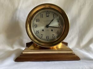 Original Chelsea “Ship’s Bell” Clock, Commander’s Edition, 1918, Working