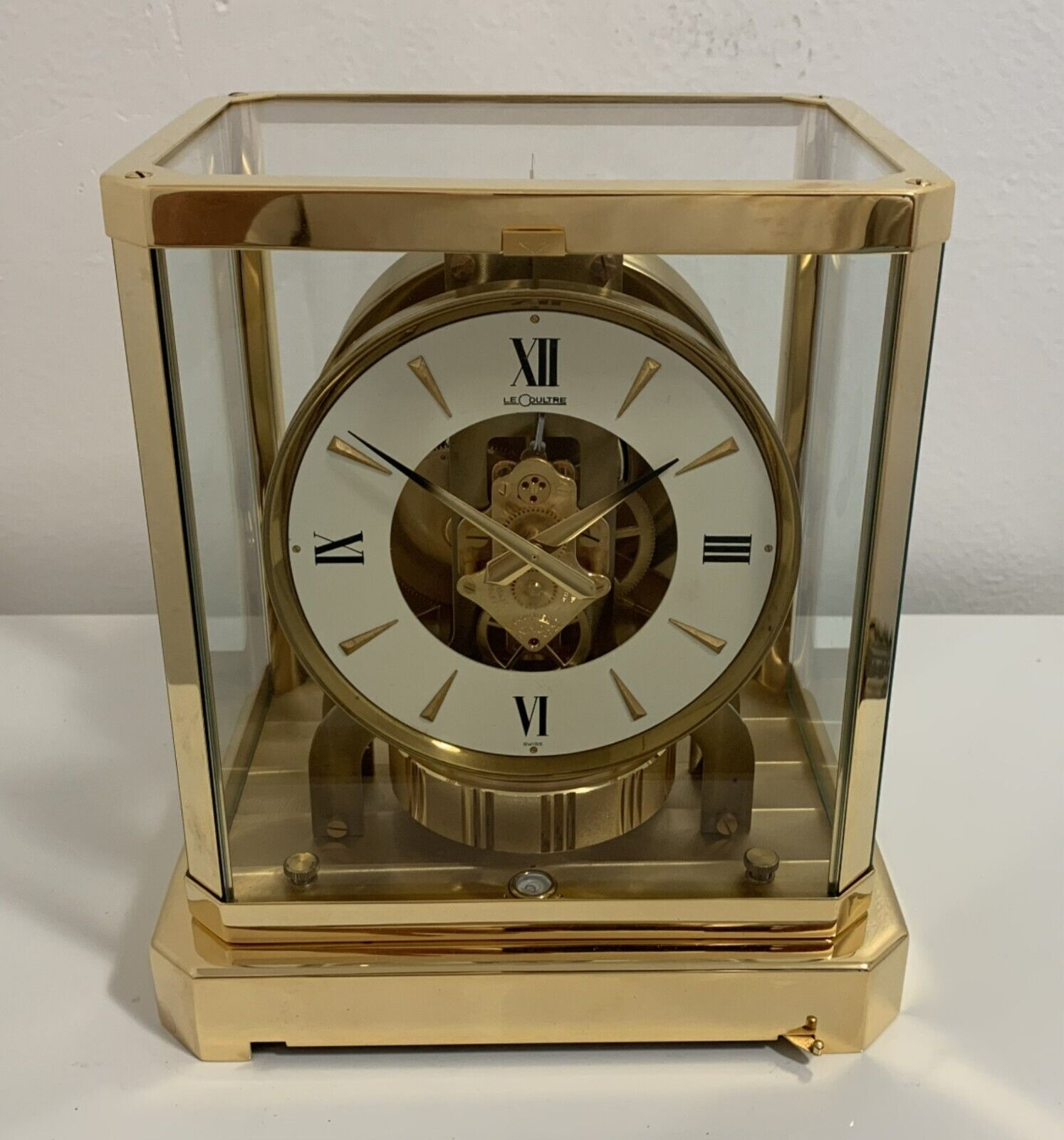 Beautiful-Near Mint! Serviced! 1969 Jaeger LeCoultre ATMOS 528-8 Clock- Working!