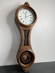 E. Howard #10 Wall Clock Weight Driven Figure 8 In Walnut Reissue Read