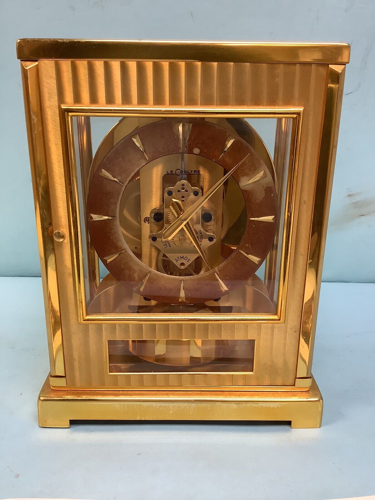 LeCoultre Atmos Tuxedo Mantel Clock Model 522 Serial #63291 1950-1959