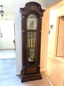 Vintage Charles R. Sligh Cherry Paillard Tubular Chime GRANDFATHER CLOCK