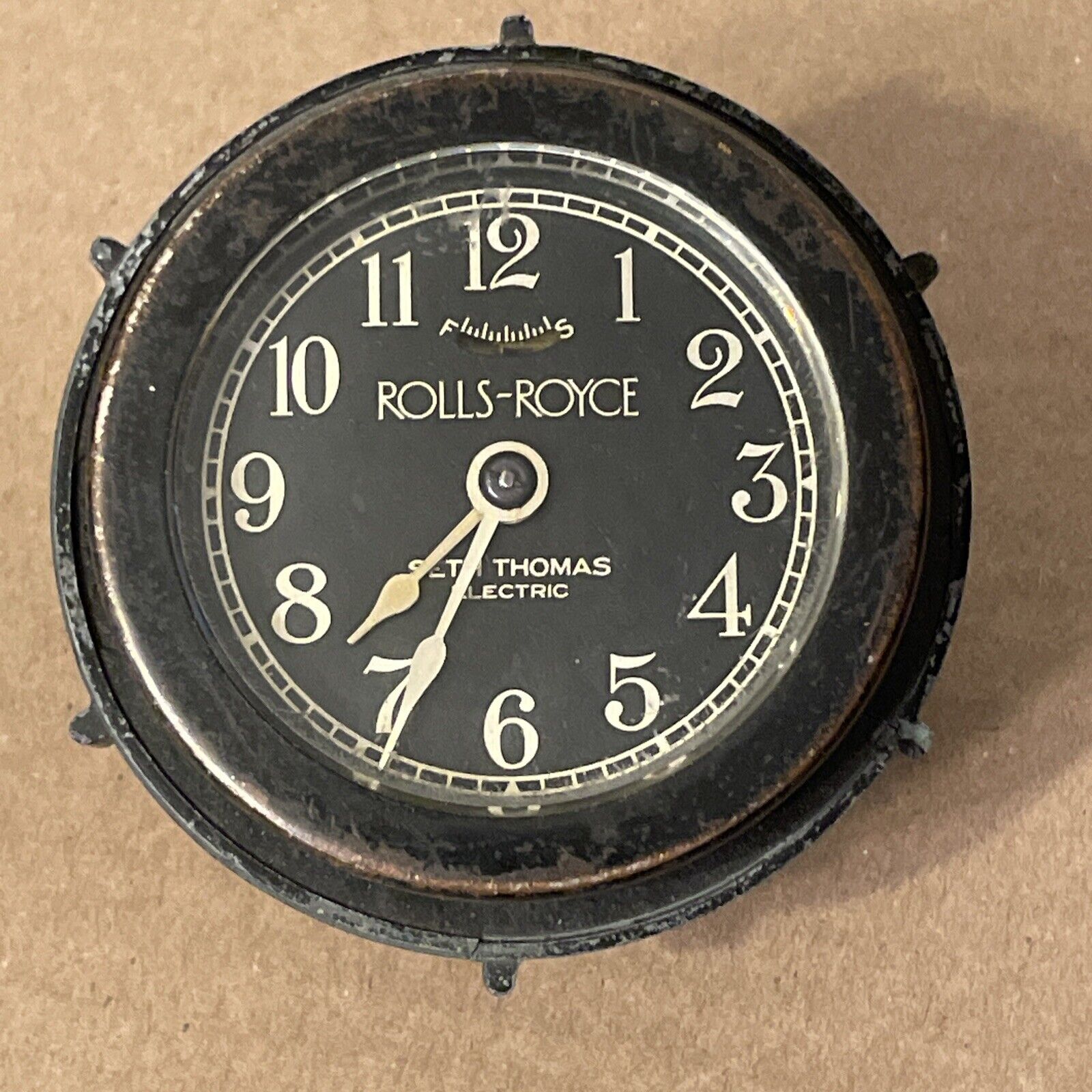 Scarce Rolls Royce Car Clock By Seth Thomas