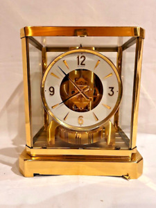 New ListingVintage Jaeger LeCoultre Atmos 528-8 Perpetual Mantle, Clock for Repair, As Is