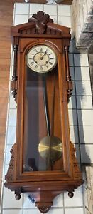 1878 ANSONIA “Baghdad” Strike Wall Clock, With Key. Prize Model. Does Not Run.