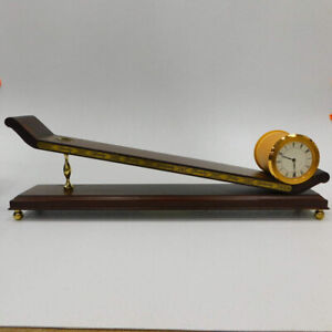Vintage Imhof Switzerland Incline Plane Clock Swiss Musee Int'l d'Horoligie RARE