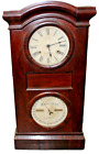 Antique Rare Seth Thomas Double Dial Parlor Calendar Clock Patented 2-15-1876