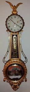 Elmer O Stennes Girandole Banjo PRISON Clock  M.C.I.P. - RARE