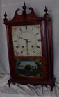 Eli & Samuel Terry Pillar & Scroll Clock, 30 Hour T&S, Original Glasses, Runs!