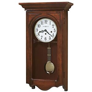 Howard Miller Jennelle Wall Clock 620-445 – Windsor Cherry, Mechanical Key Wound