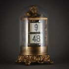 ?? C. 1905 ANSONIA USA ANTIQUE PLATO FLIP MYSTERY DESK CARRIAGE BRASS CLOCK NR