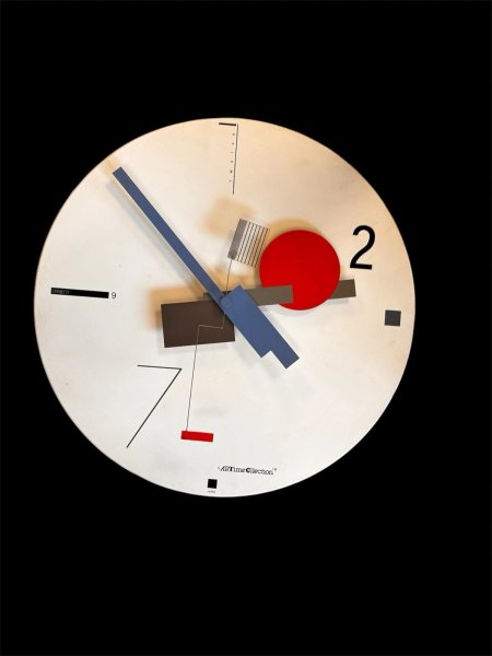 Vintage Nicolai Canetti Post Modern Memphis 80's Pop Art Wall Clock ***READ