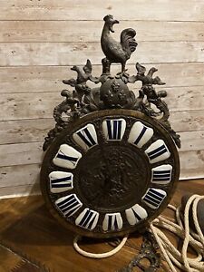 Antique French King Louis XIV Brass Lantern Clock By Lefebvre Circa 1720-1760