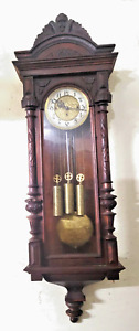 Gustav Becker 3 Weight Walnut Vienna Regulator Blind Man's Clock-GRAND SONNERIE