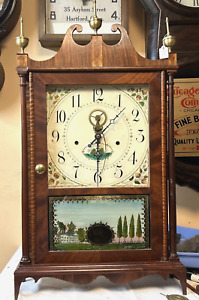 New Listing0217 Antique Seth Thomas Outside Escapement Pillar and Scroll Clock
