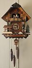 Anton Schneider CUCKOO CLOCK Black Forest Chalet 1 Day Animated WORKS COMPLETE