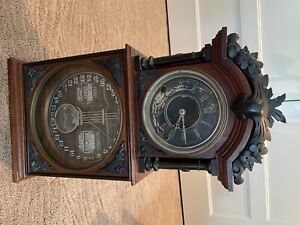 Ithaca Calendar Clock 3 1/2 Parlor very early example antique clock