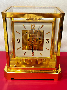 SERVICED 1970 JAEGER LECOULTRE 528 SQ DIAL ATMOS # 471XXX SWISS WORKING VIDEO
