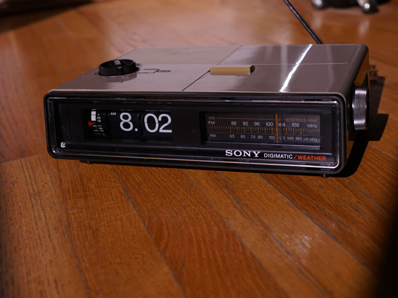 Sony Flip Clock Alarm Vintage Radio Danish Style Restored 50Hz 60Hz switch