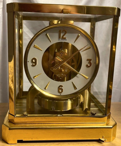 LE COULTRE & CIE 15 JWS METAL CALIBER 528-8 15  ATMOS CLOCK Restore w/warranty!!