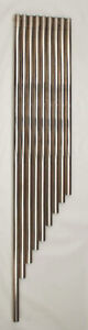 Waltham 9 tube grandfather clock set of 9 signed tubes @ 1910 Original Excellent