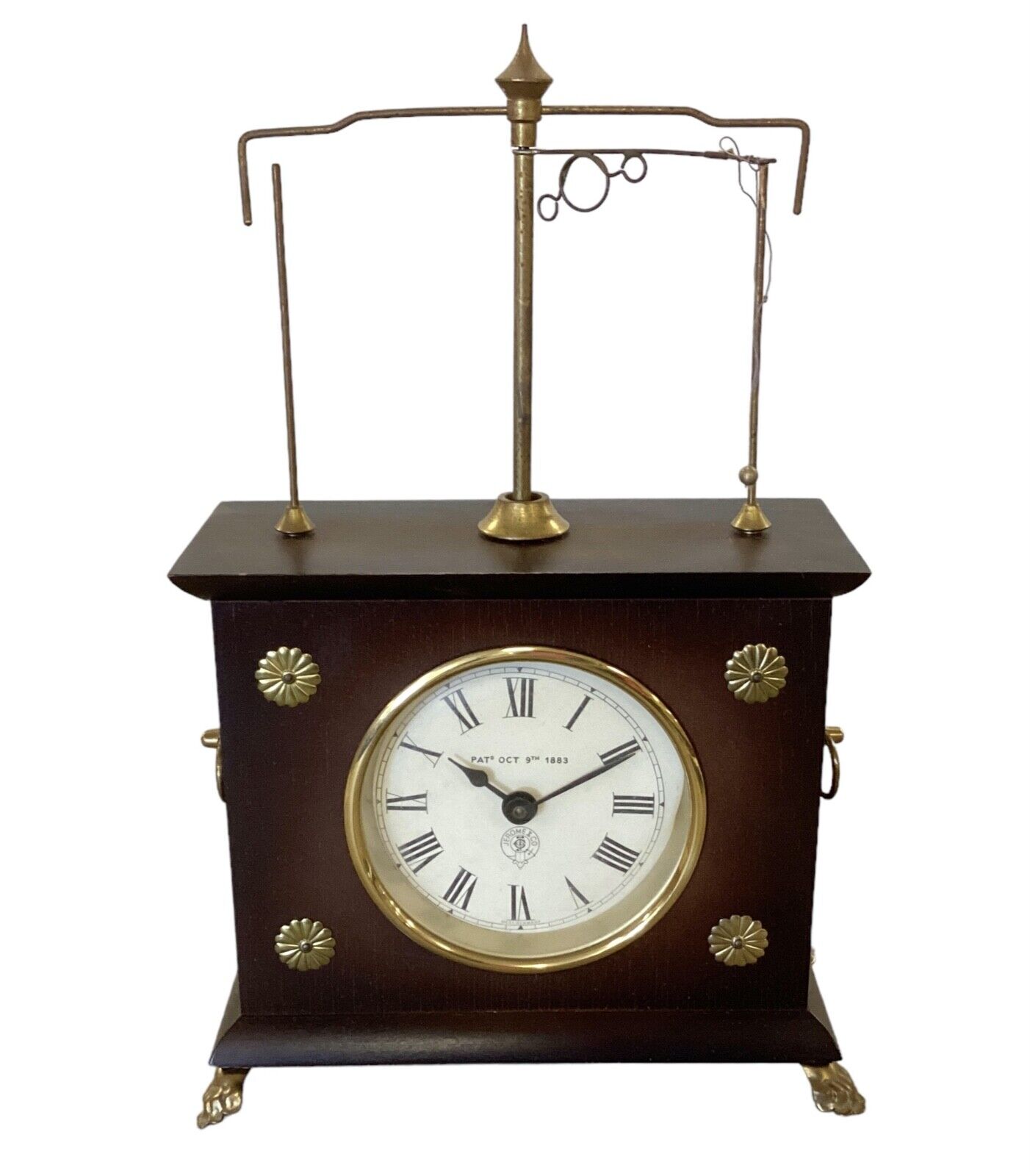 no. 192 Jerome co Horolovar flying pendulum clock NEW OLD STOCK