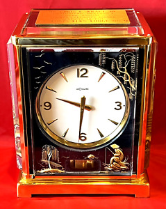 JAEGER LECOULTRE ATMOS "MARINA" CHINOISE MANTLE CLOCK ~ 526-5 CAL. ~ RUNNING