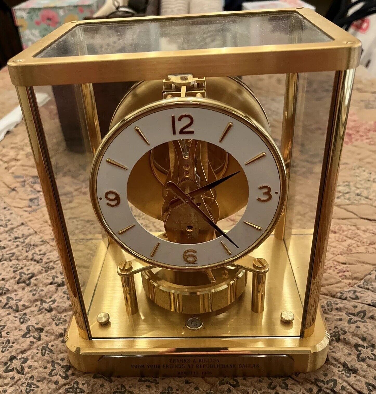 1980’s Jaeger LeCoultre Atmos 540 Clock - Not Working