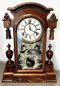 F KROEBER "KANSAS" MANTLE CLOCK ~RUNNING AND STRIKING~ GREAT ORIGINAL CLOCK!