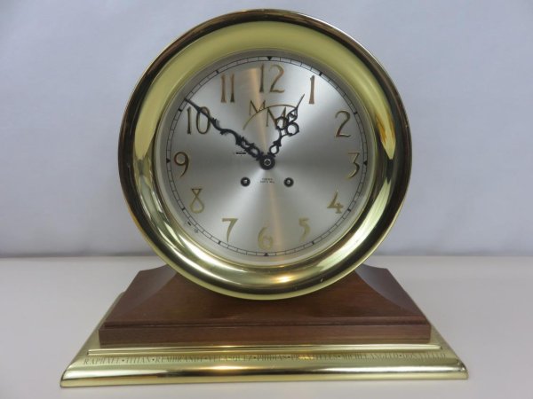 Chelsea Ship's Bell Clock Brass 8.5" Dial Third Millennium Limited Edition +Key