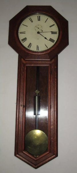 Antique Authentic Seth Thomas No. 18 Weight Driven Regulator Wall Clock 8-Day