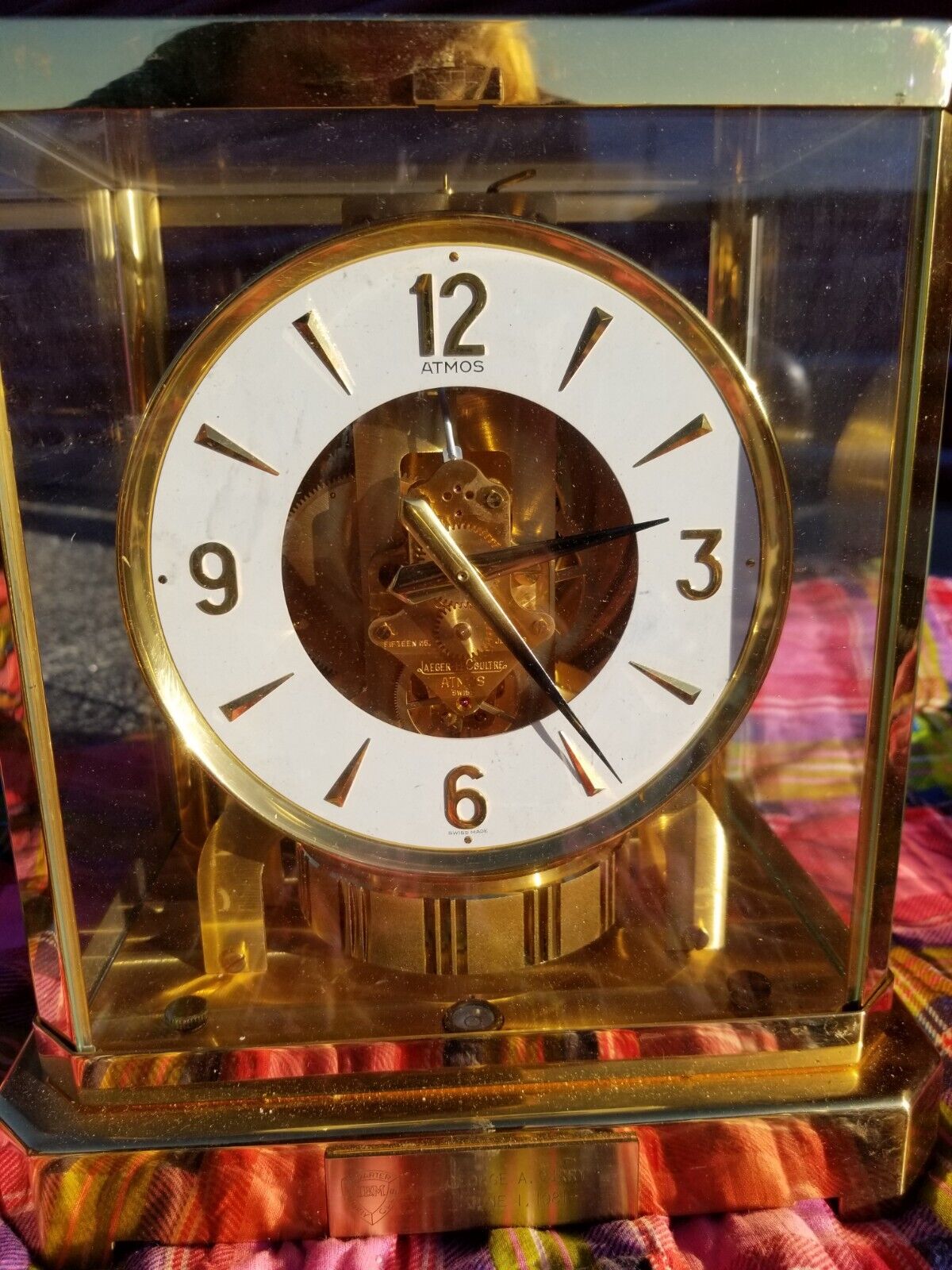 New ListingVintage 1970's Le Coultre Atmos Caliber 528-8 Brass Mantel Clock 15J  #533232