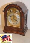 RESTORED SETH THOMAS GRAND ANTIQUE WESTMINSTER CHIME CLOCK #73-1921 IN MAHOGANY