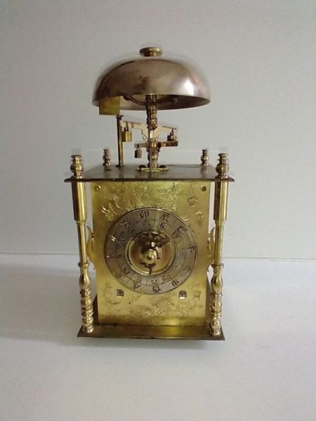 Rare Japanese Double Foliot Wadokei Lantern Clock