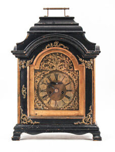 German, Austrian ebonized striking bracket clock @ early 1700s Verge Escapement