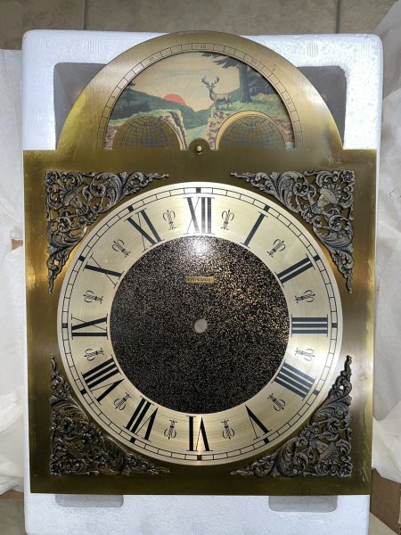 Vintage Emperor Grandfather Clock Model 101 Parts: Face, Weights, etc...