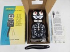 NOS 1962 Mid Century MCM Rare Jeweled "KIT CAT CLOCK" Animated Wall Clock w/BOX