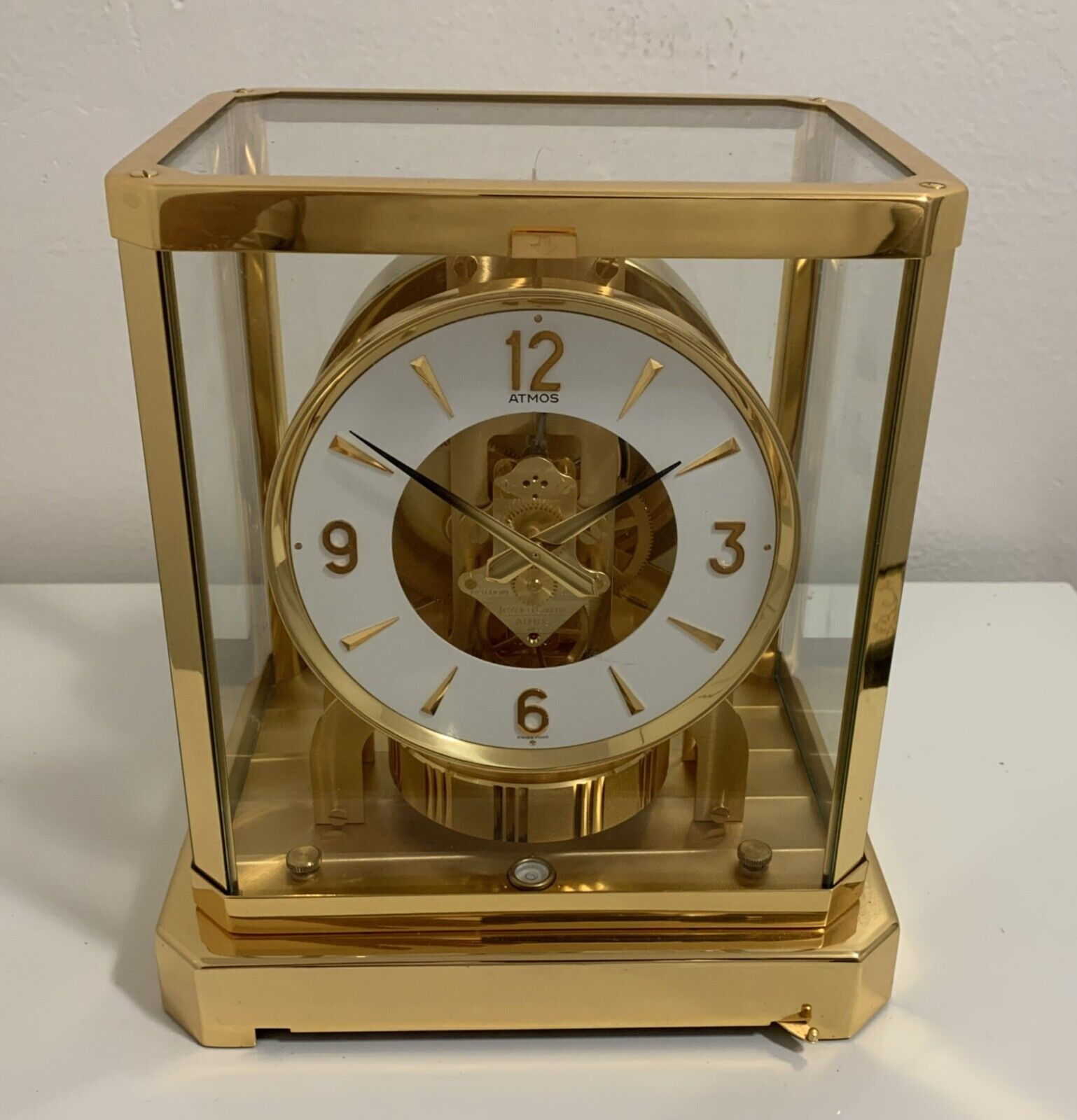 Beautiful Near Mint! Serviced! 1980 Jaeger LeCoultre ATMOS 528-8 Clock- Working!